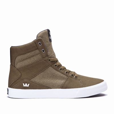 Férfi Supra ALUMINUM Magasszárú Cipő HU561078 Khaki